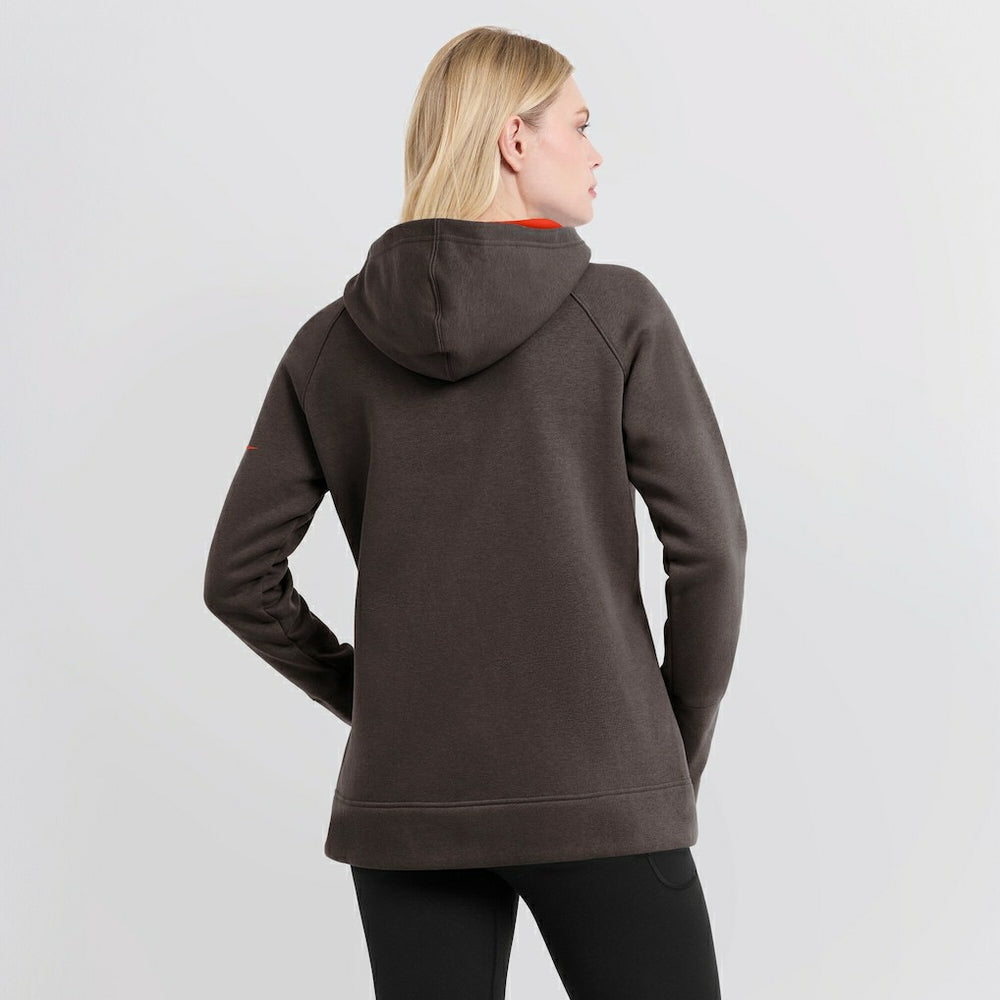 Cleveland Browns Women's Asymmetrical Raglan Full-Zip Hoodie - Brown - Nike