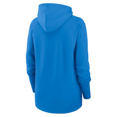 Los Angeles Chargers Women's Asymmetrical Raglan Full-Zip Hoodie - Powder Blue - Nike