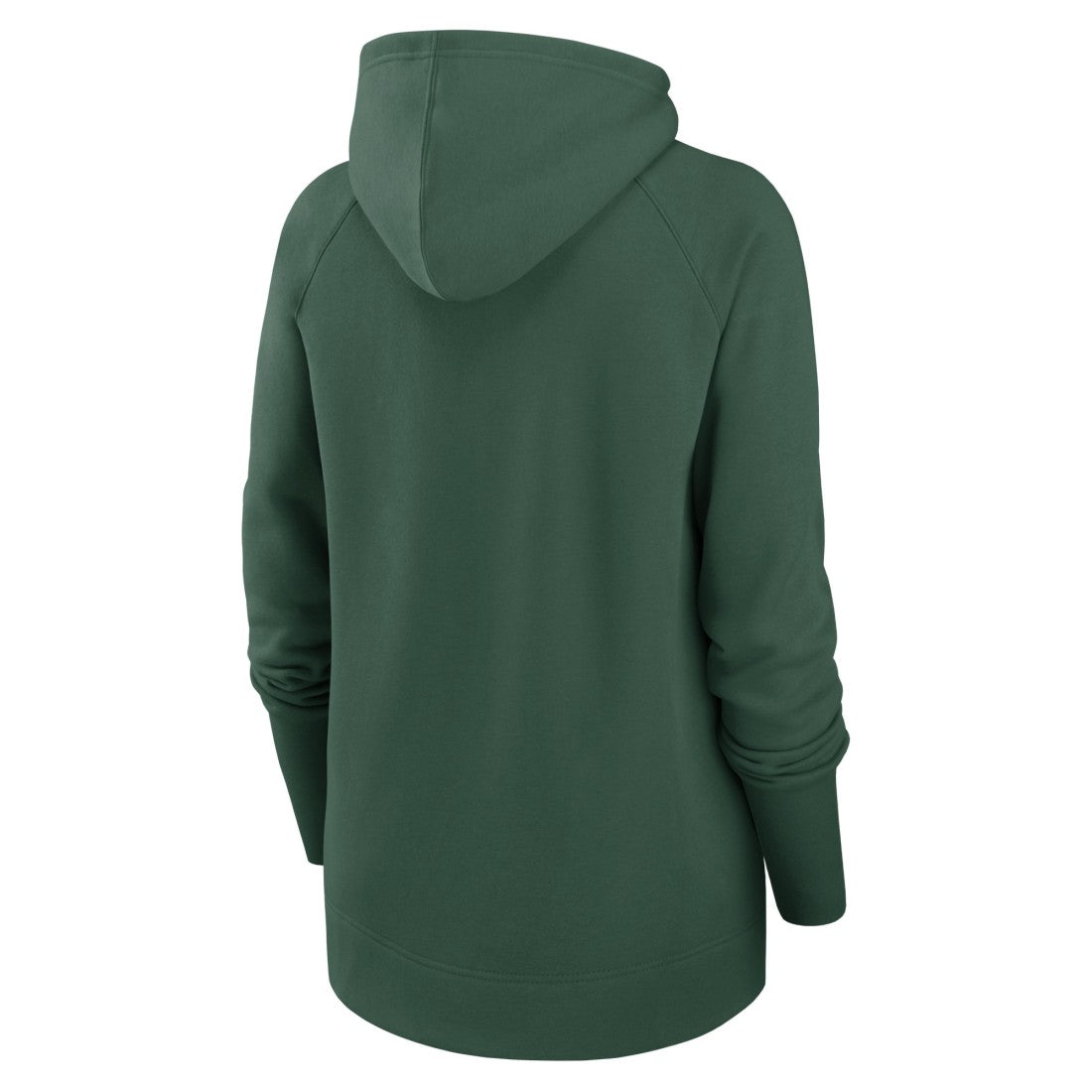Green Bay Packers Women's Asymmetrical Raglan Full-Zip Hoodie - Green - Nike