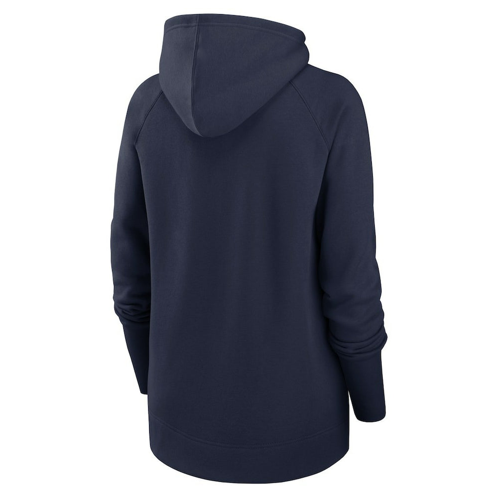 Seattle Seahawks Women's Asymmetrical Raglan Full-Zip Hoodie - College Navy - Nike