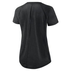 New Orleans Saints Women's Back Slit Lightweight Fashion T-Shirt - White/Heather Scarlet - Nike