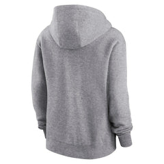 Los Angeles Rams Women's Team Logo Club Fleece Pullover Hoodie - Heather Gray - Nike
