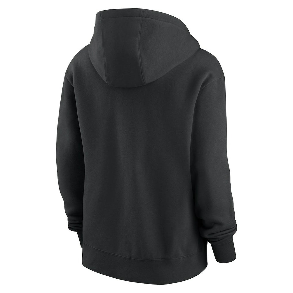 New York Jets Women's Wordmark Club Fleece Pullover Hoodie - Black - Nike