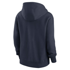 Chicago Bears Women's Wordmark Club Fleece Pullover Hoodie - Navy - Nike