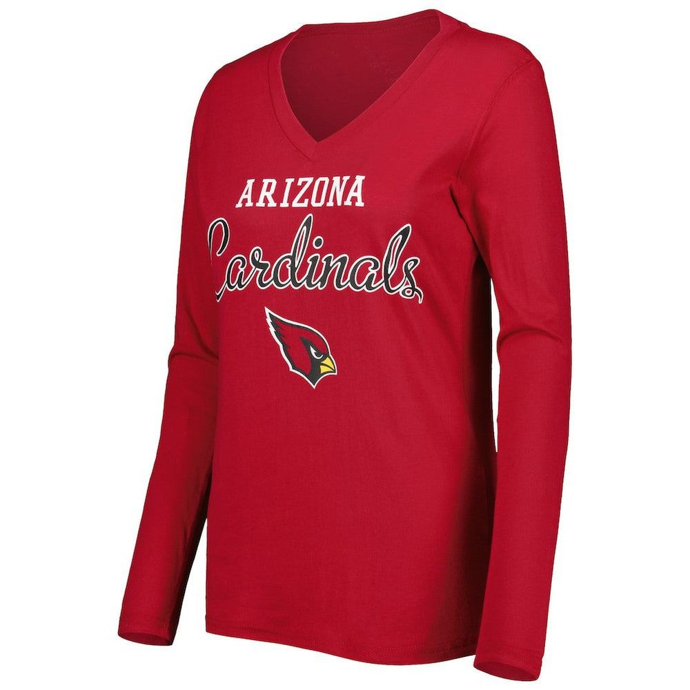 Arizona Cardinals G-III 4Her by Carl Banks Women's Post Season Long Sleeve V-Neck T-Shirt - Cardinal - NFL