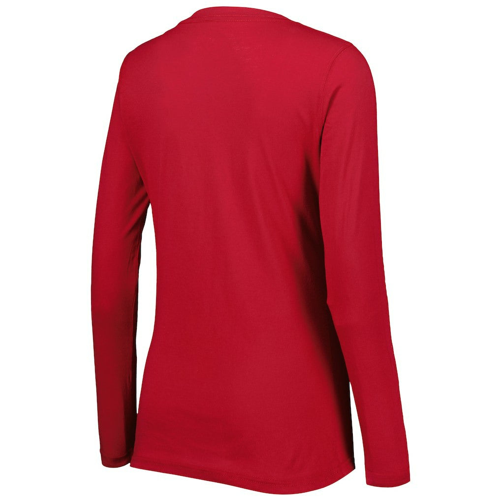 Arizona Cardinals G-III 4Her by Carl Banks Women's Post Season Long Sleeve V-Neck T-Shirt - Cardinal - NFL