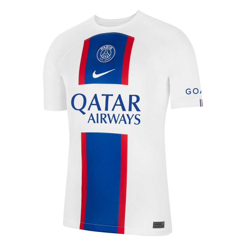 Nike - Lionel Messi Paris Saint-Germain 2022/23 Third Breathe Stadium Replica Player Jersey - White
