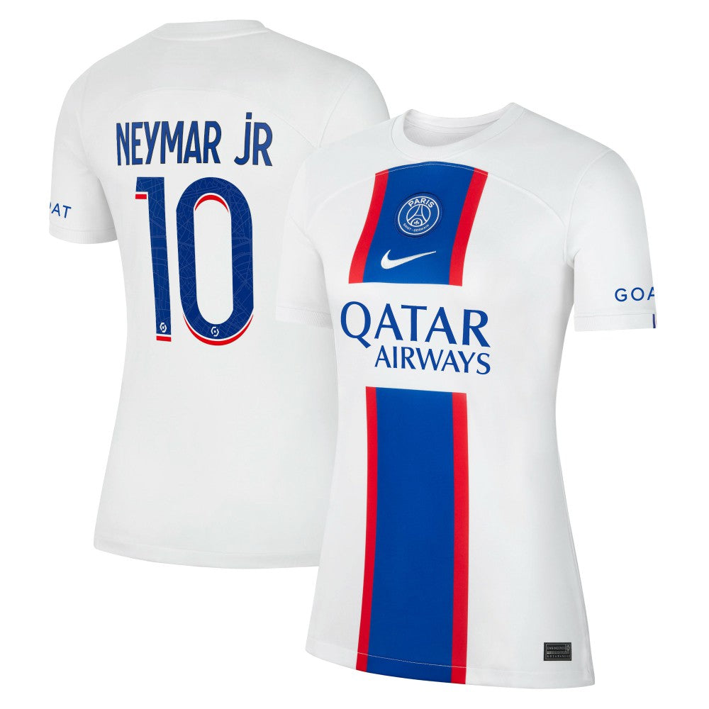 Nike - Neymar Jr. Paris Saint-Germain Women's 2022/23 Third Breathe Stadium Replica Player Jersey - White