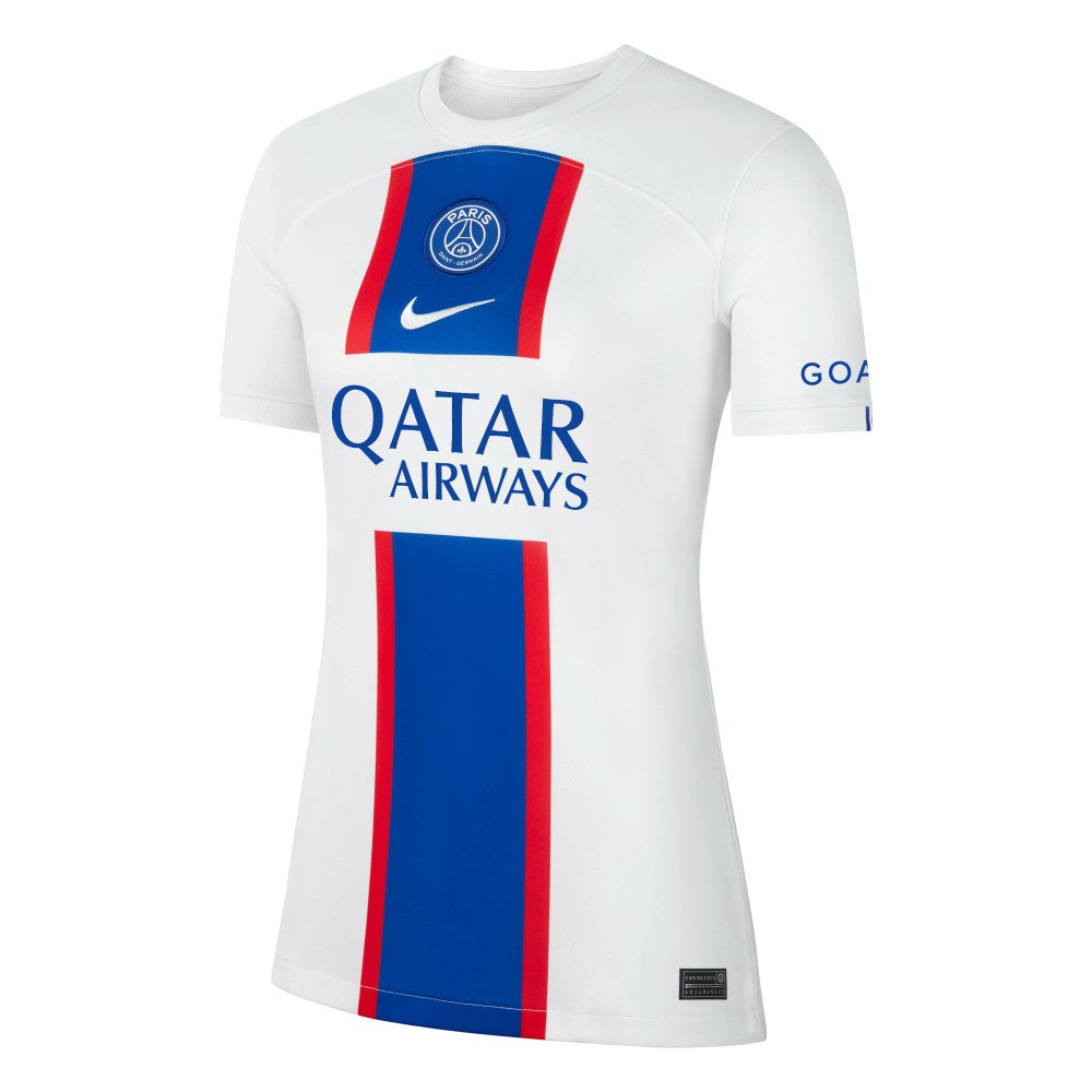 Nike - Neymar Jr. Paris Saint-Germain Women's 2022/23 Third Breathe Stadium Replica Player Jersey - White