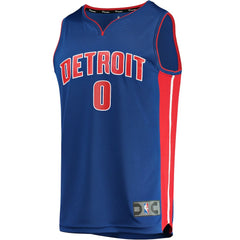 Fanatics Jalen Duren Detroit Pistons Fast Break Replica Jersey Icon Editi- Blue