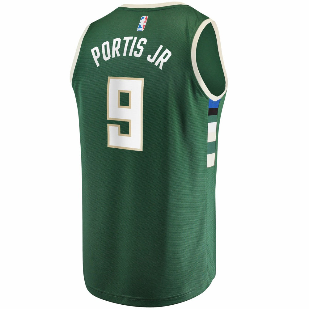 Fanatics Bobby Portis Milwaukee Bucks Fast Break Replica Jersey Icon Edition Green