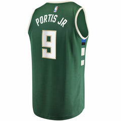 Fanatics Bobby Portis Milwaukee Bucks Fast Break Replica Jersey Icon Edition Green
