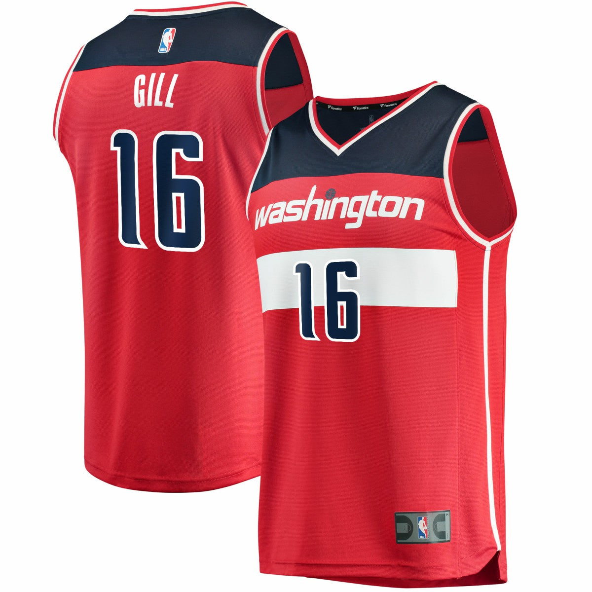 Fanatics Anthony Gill Washington Wizards Fast Break Replica Jersey Icon Edition Red