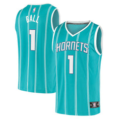 Fanatics LaMelo Ball Charlotte Hornets Fast Break Replica Jersey Icon Edition Teal