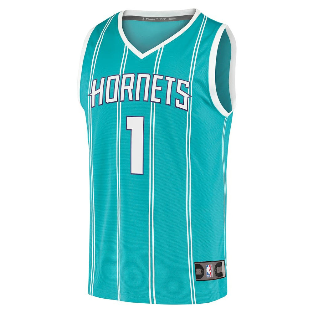 Fanatics LaMelo Ball Charlotte Hornets Fast Break Replica Jersey Icon Edition Teal