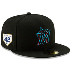 Miami Marlins New Era 2024 Jackie Robinson Day 59FIFTY Fitted Hat Outlet