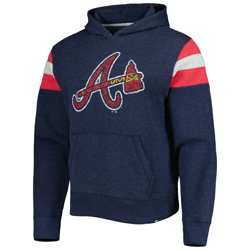Atlanta Braves '47 Premier Nico Pullover Hoodie Outlet