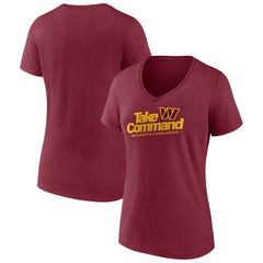 Women's Burgundy Washington Commanders Back Home Again V-Neck T-Shirt - NFL