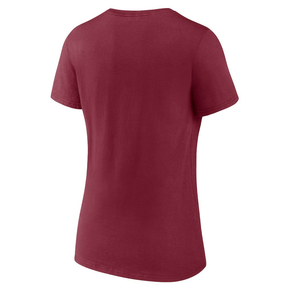 Women's Burgundy Washington Commanders Back Home Again V-Neck T-Shirt - NFL