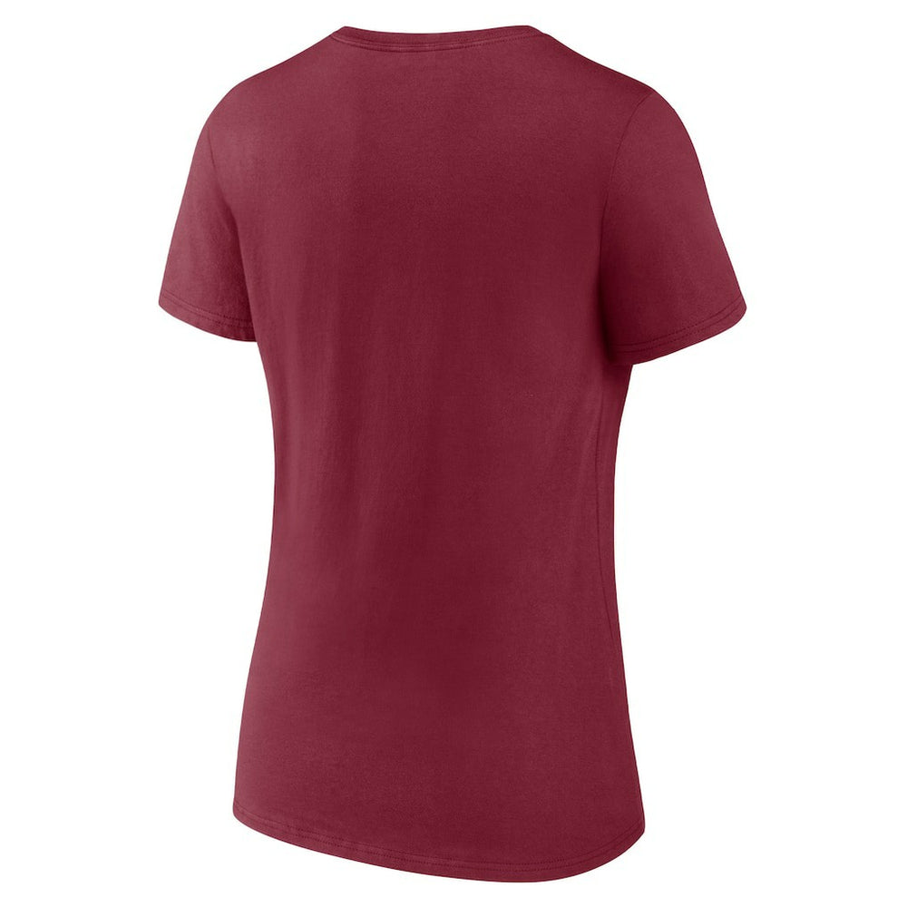 Women's Burgundy Washington Commanders Back Home Again V-Neck T-Shirt - NFL