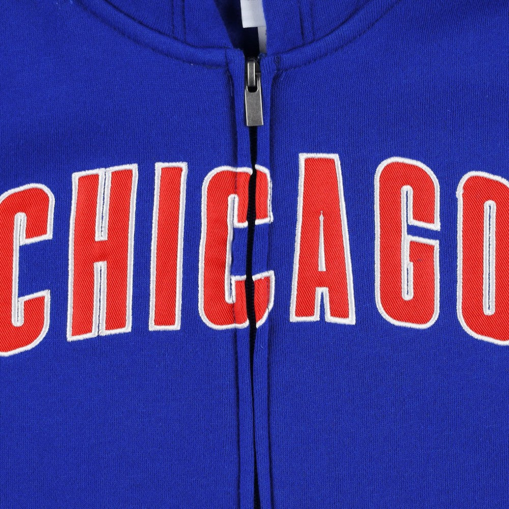 Chicago Cubs Youth Wordmark Full-Zip Fleece Hoodie Online