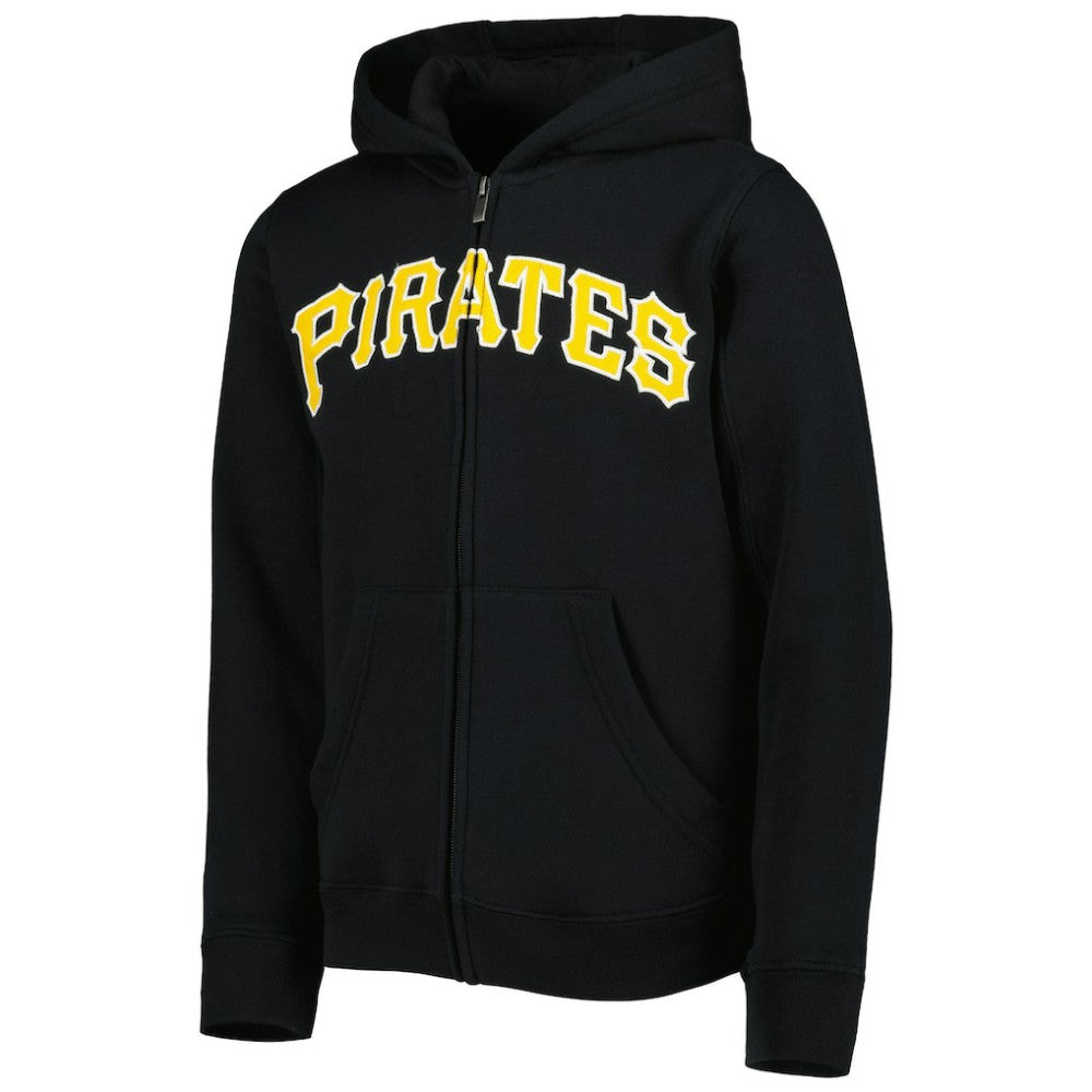 Pittsburgh Pirates Youth Wordmark Full-Zip Fleece Hoodie Discount