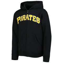 Pittsburgh Pirates Youth Wordmark Full-Zip Fleece Hoodie Discount
