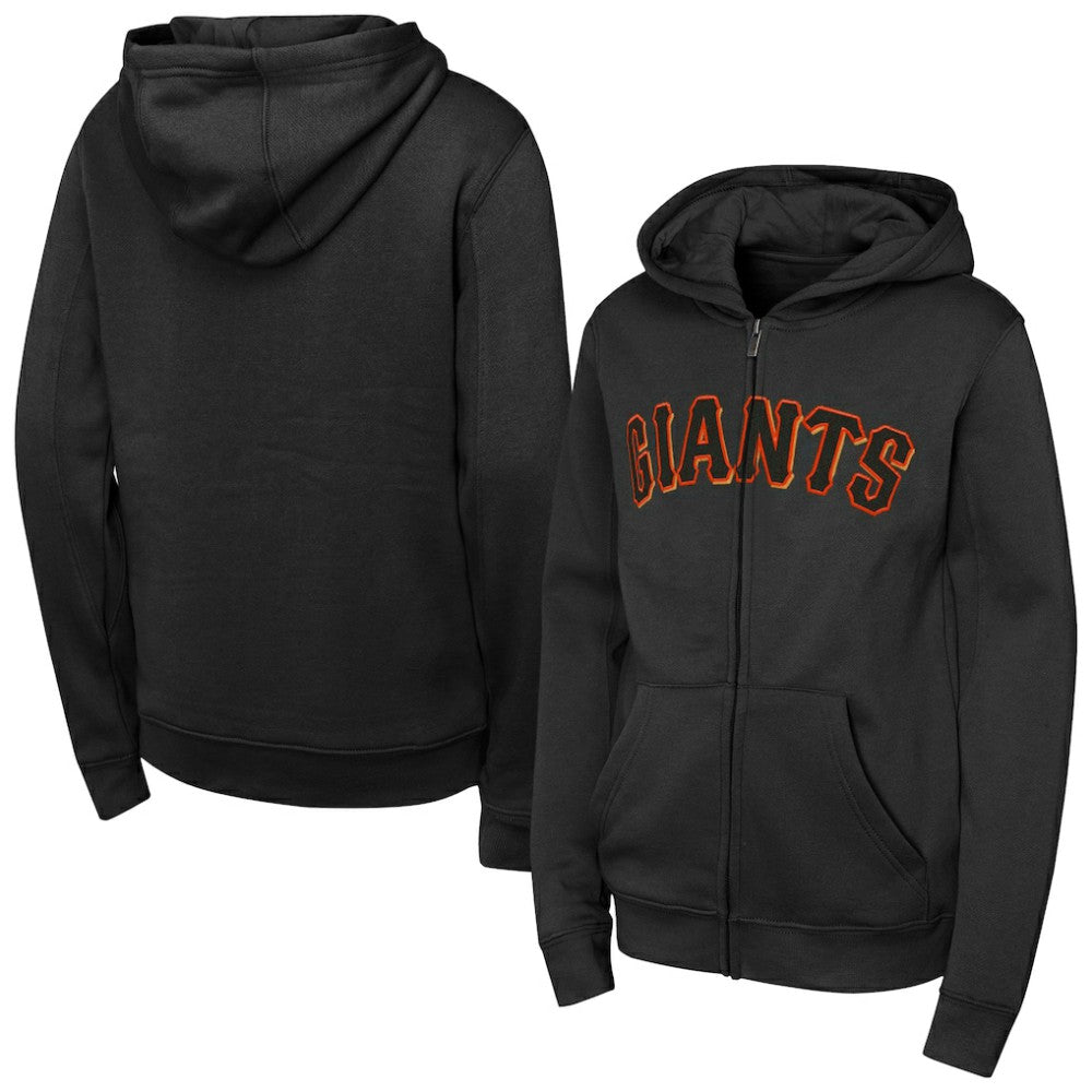 San Francisco Giants Youth Wordmark Full-Zip Fleece Hoodie for sale