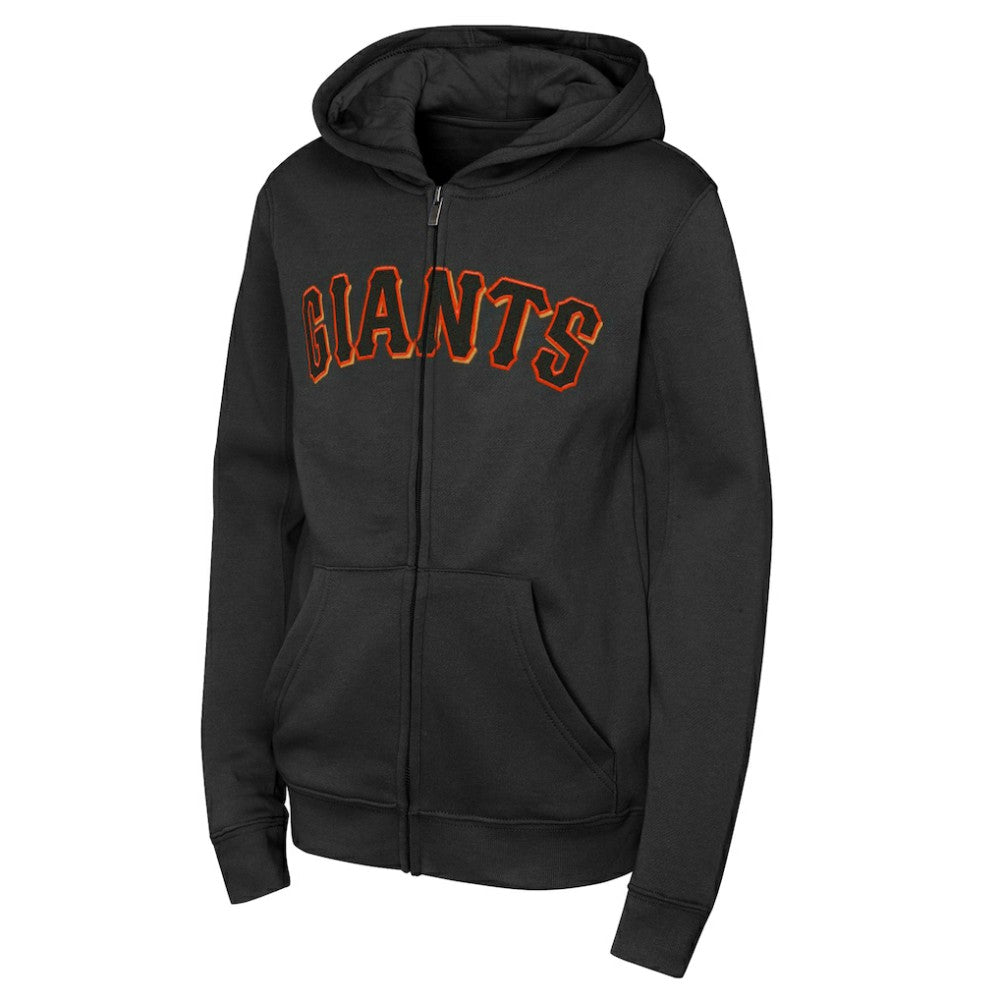 San Francisco Giants Youth Wordmark Full-Zip Fleece Hoodie for sale