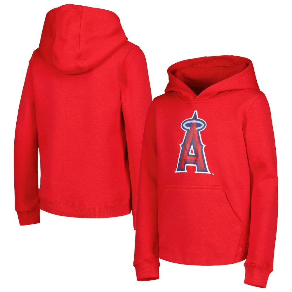 Los Angeles Angels Youth Team Primary Logo Pullover Hoodie Online