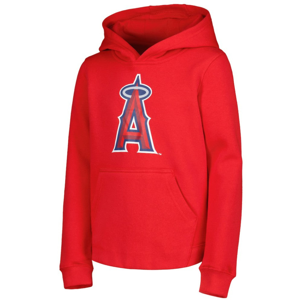 Los Angeles Angels Youth Team Primary Logo Pullover Hoodie Online
