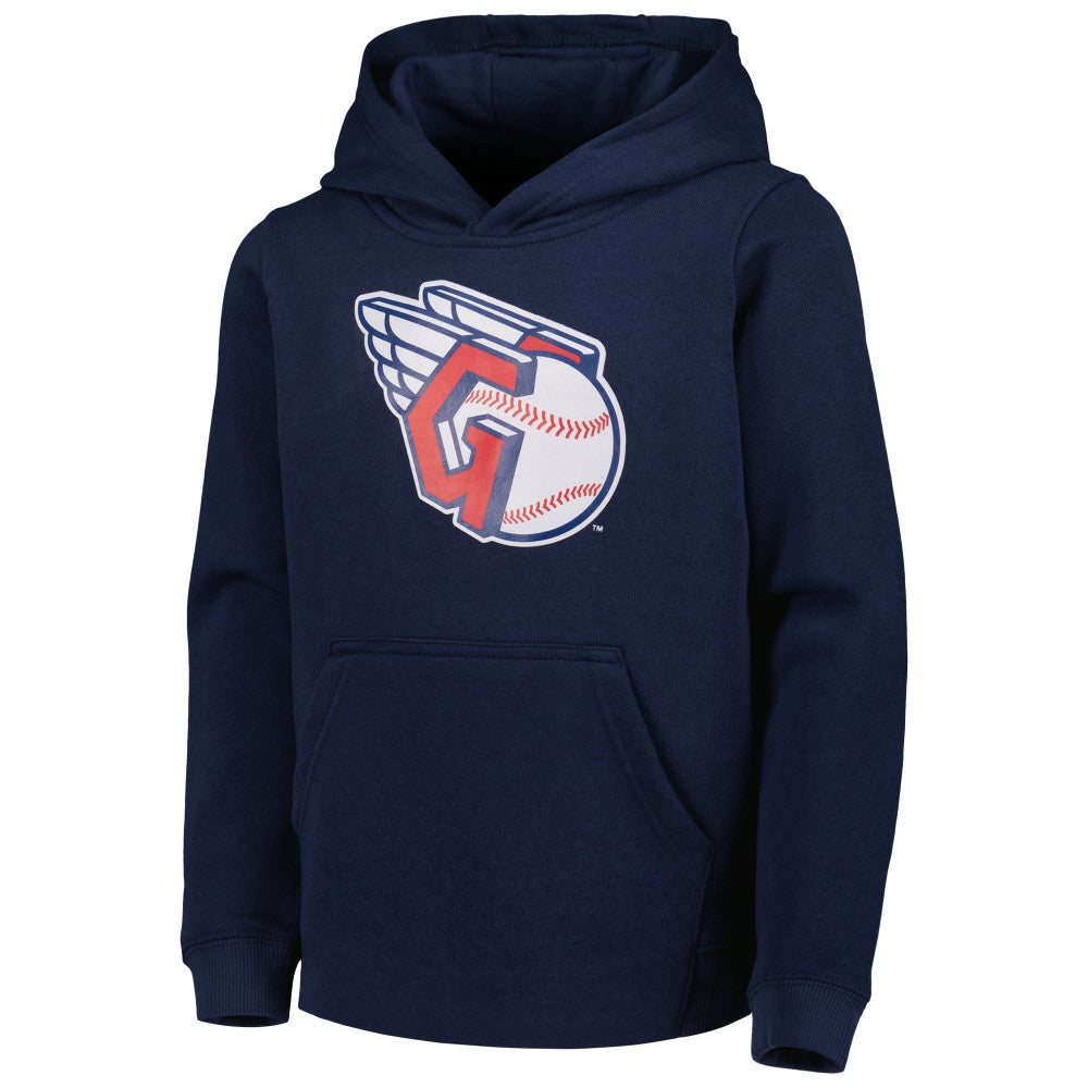 Cleveland Guardians Youth Team Primary Logo Pullover Hoodie Discount