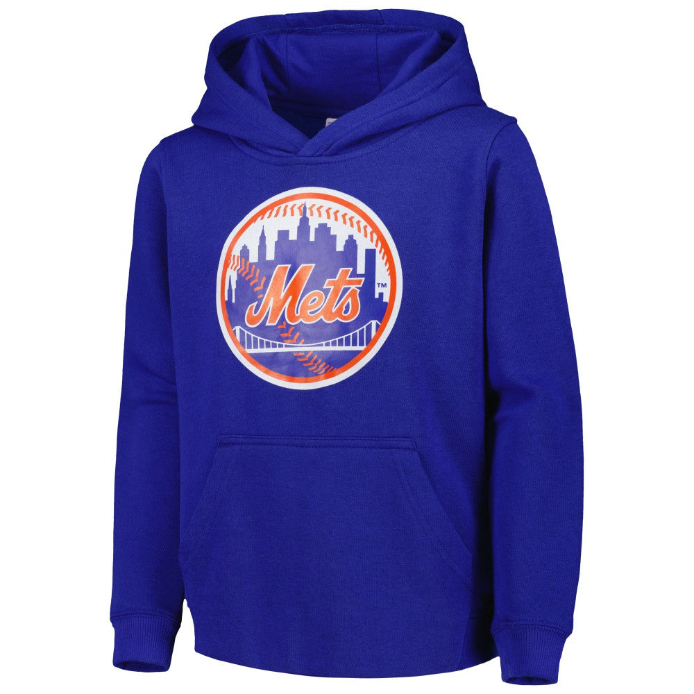New York Mets Youth Team Primary Logo Pullover Hoodie Online