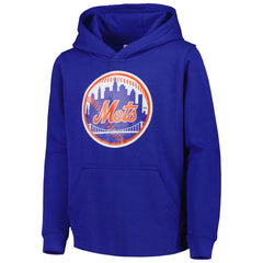 New York Mets Youth Team Primary Logo Pullover Hoodie Online