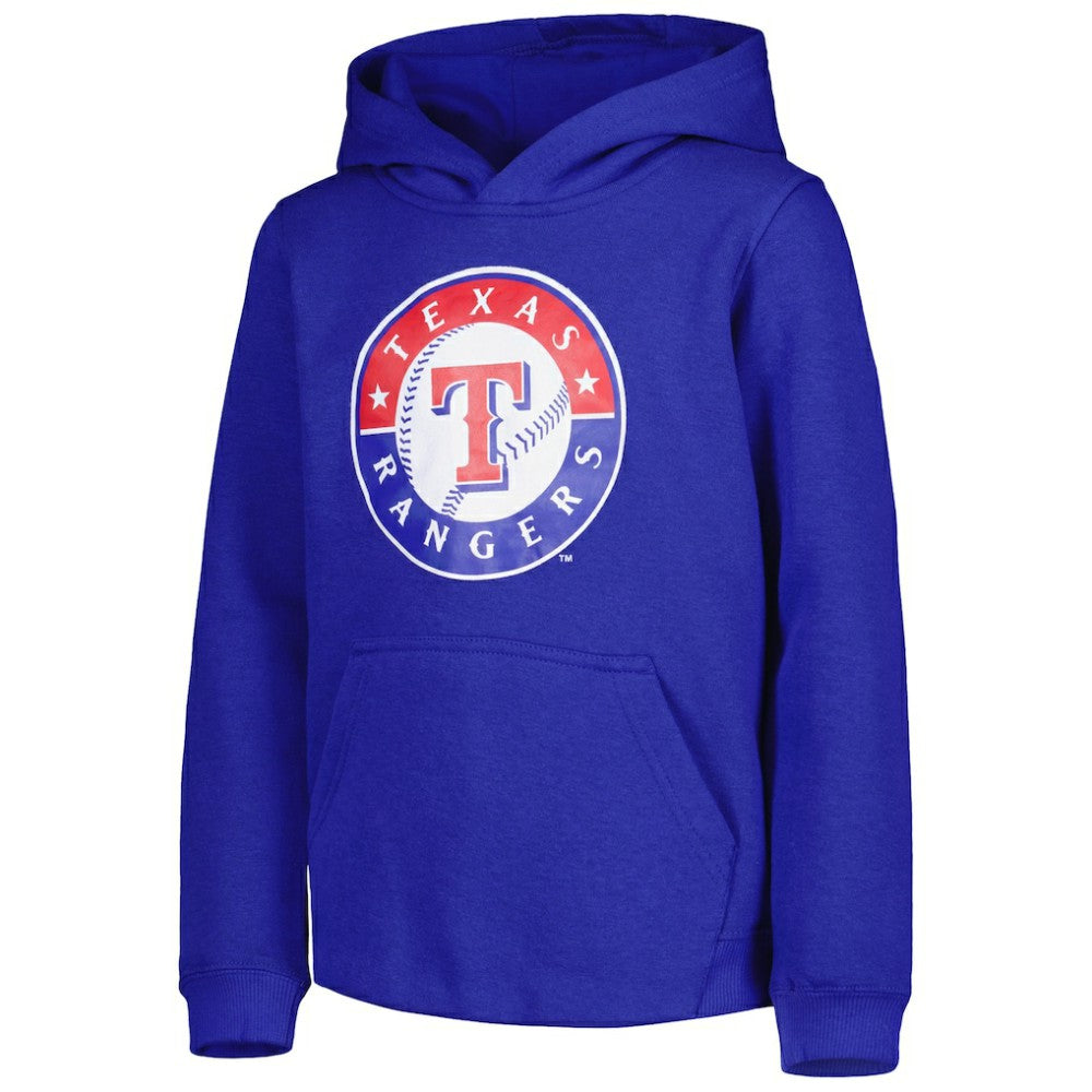 Texas Rangers Youth Team Primary Logo Pullover Hoodie Discount