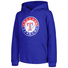 Texas Rangers Youth Team Primary Logo Pullover Hoodie Discount
