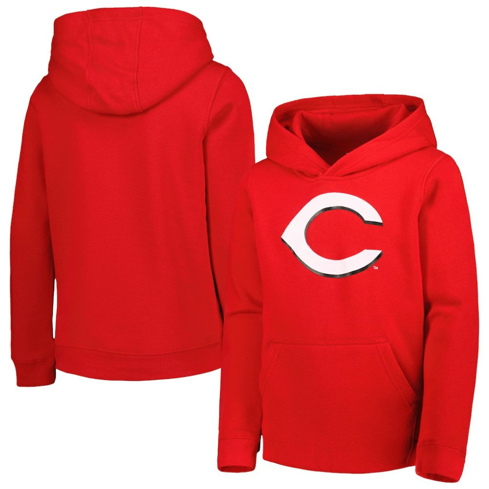 Cincinnati Reds Youth Team Primary Logo Pullover Hoodie Discount