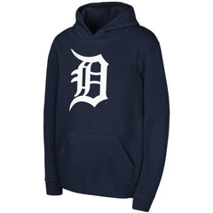 Detroit Tigers Youth Team Primary Logo Pullover Hoodie Sale