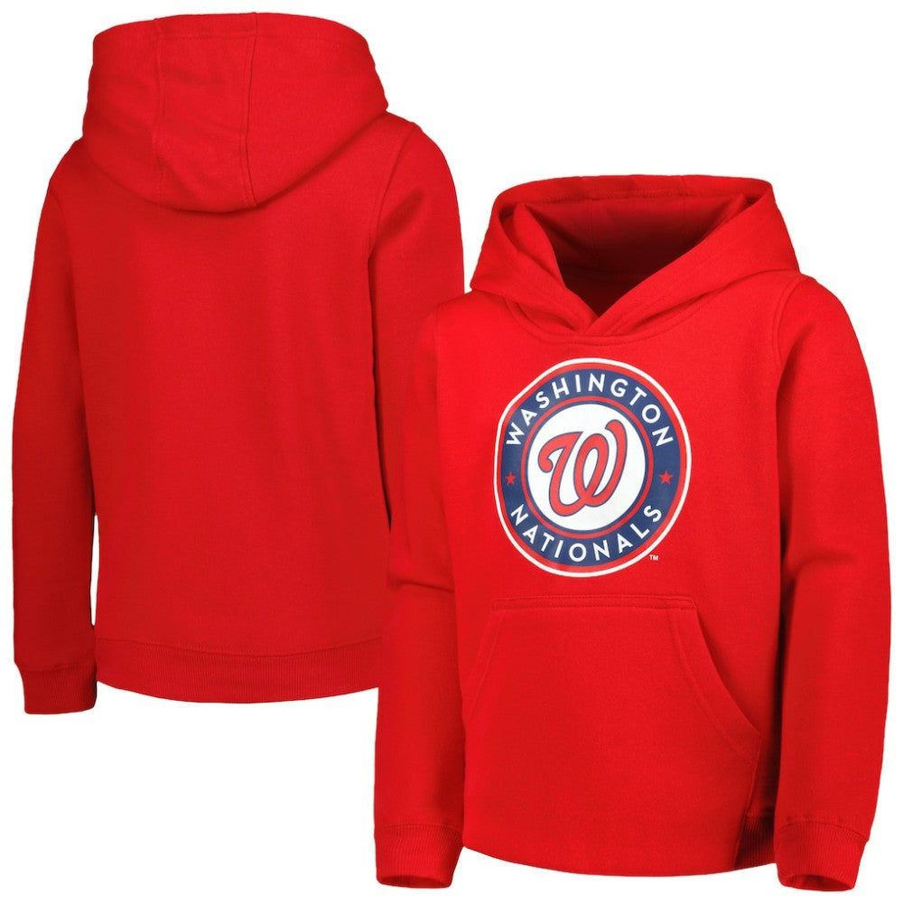Washington Nationals Youth Team Primary Logo Pullover Hoodie Discount