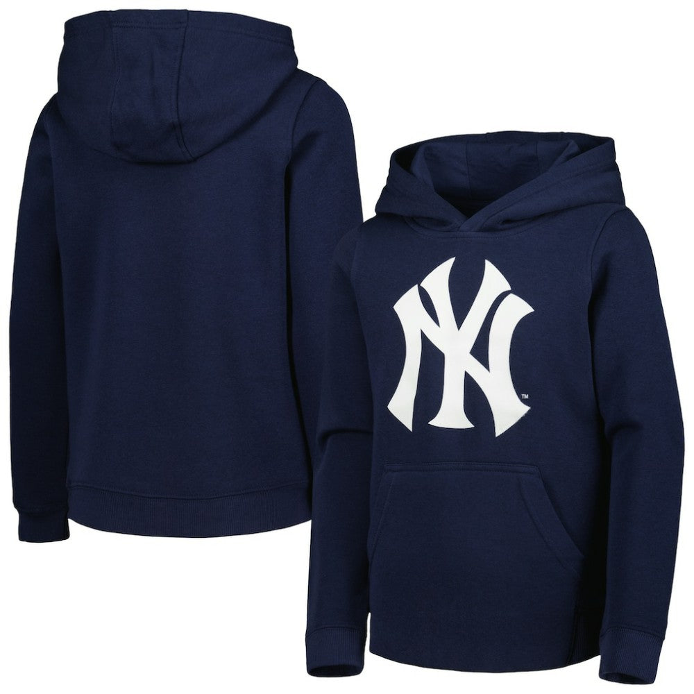 New York Yankees Youth Team Primary Logo Pullover Hoodie Discount