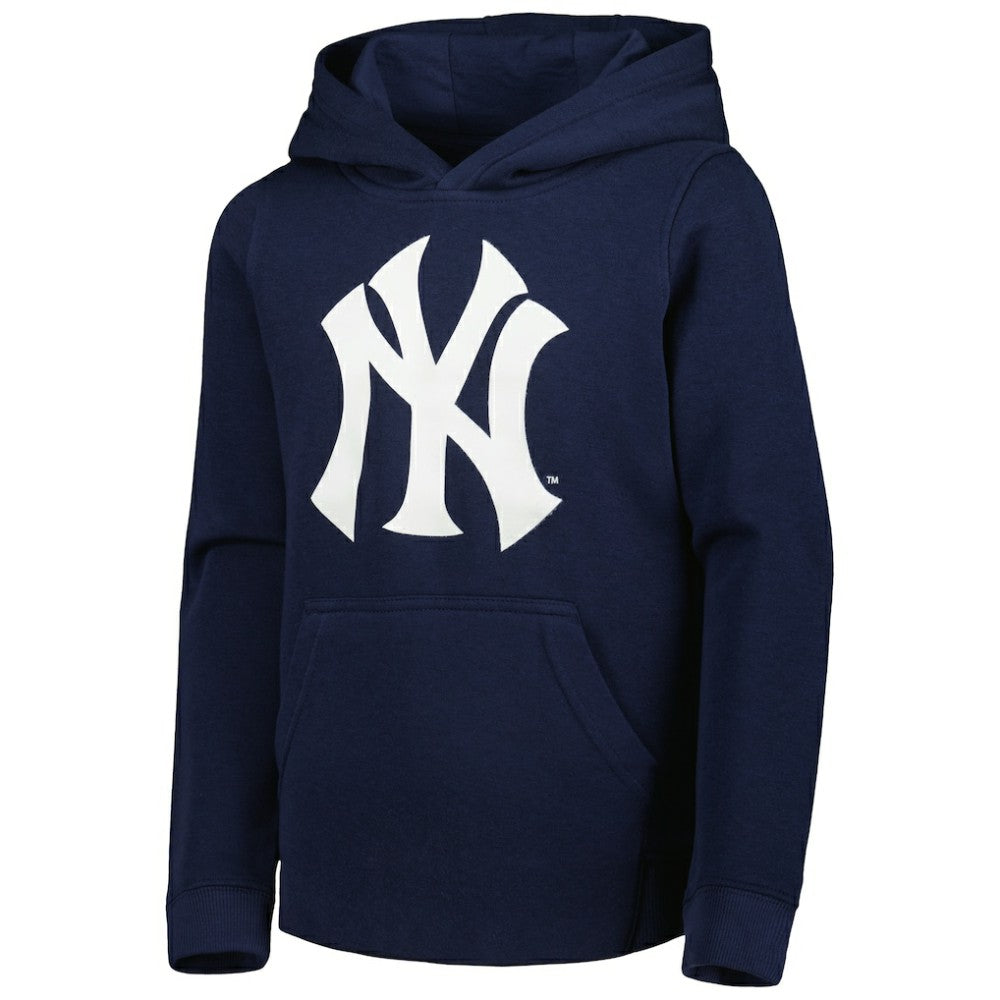 New York Yankees Youth Team Primary Logo Pullover Hoodie Discount