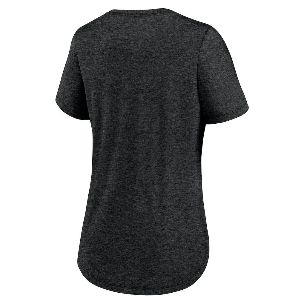 New Orleans Saints Women's Fashion Tri-Blend T-Shirt - Heather Black - Nike