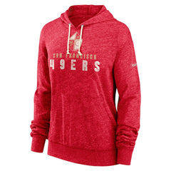 San Francisco 49ers Women's Rewind Gym Vintage Lightweight Pullover Hoodie - Scarlet - Nike