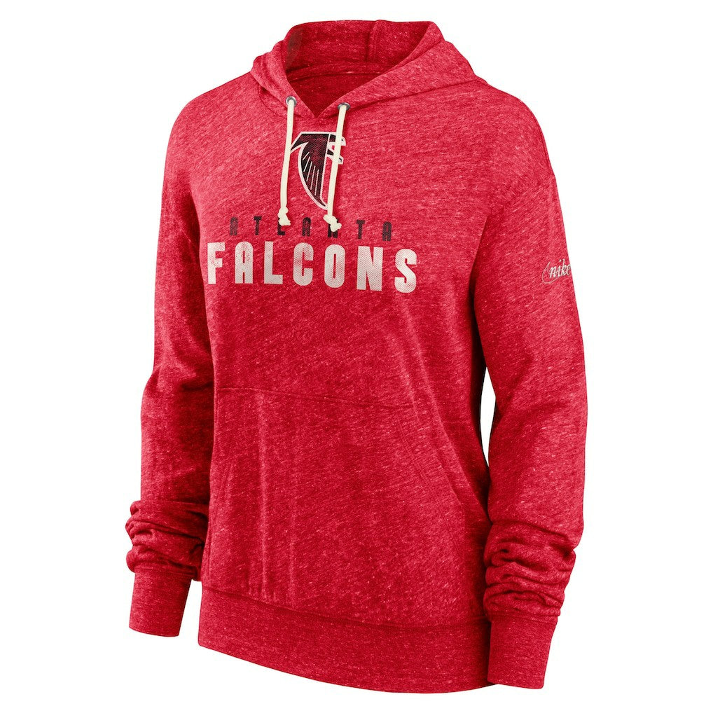 Atlanta Falcons Women's Rewind Gym Vintage Lightweight Pullover Hoodie - Red - Nike
