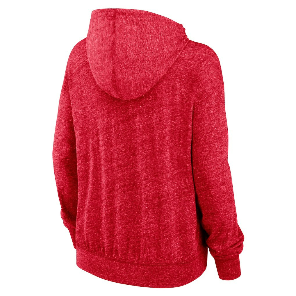 Atlanta Falcons Women's Rewind Gym Vintage Lightweight Pullover Hoodie - Red - Nike
