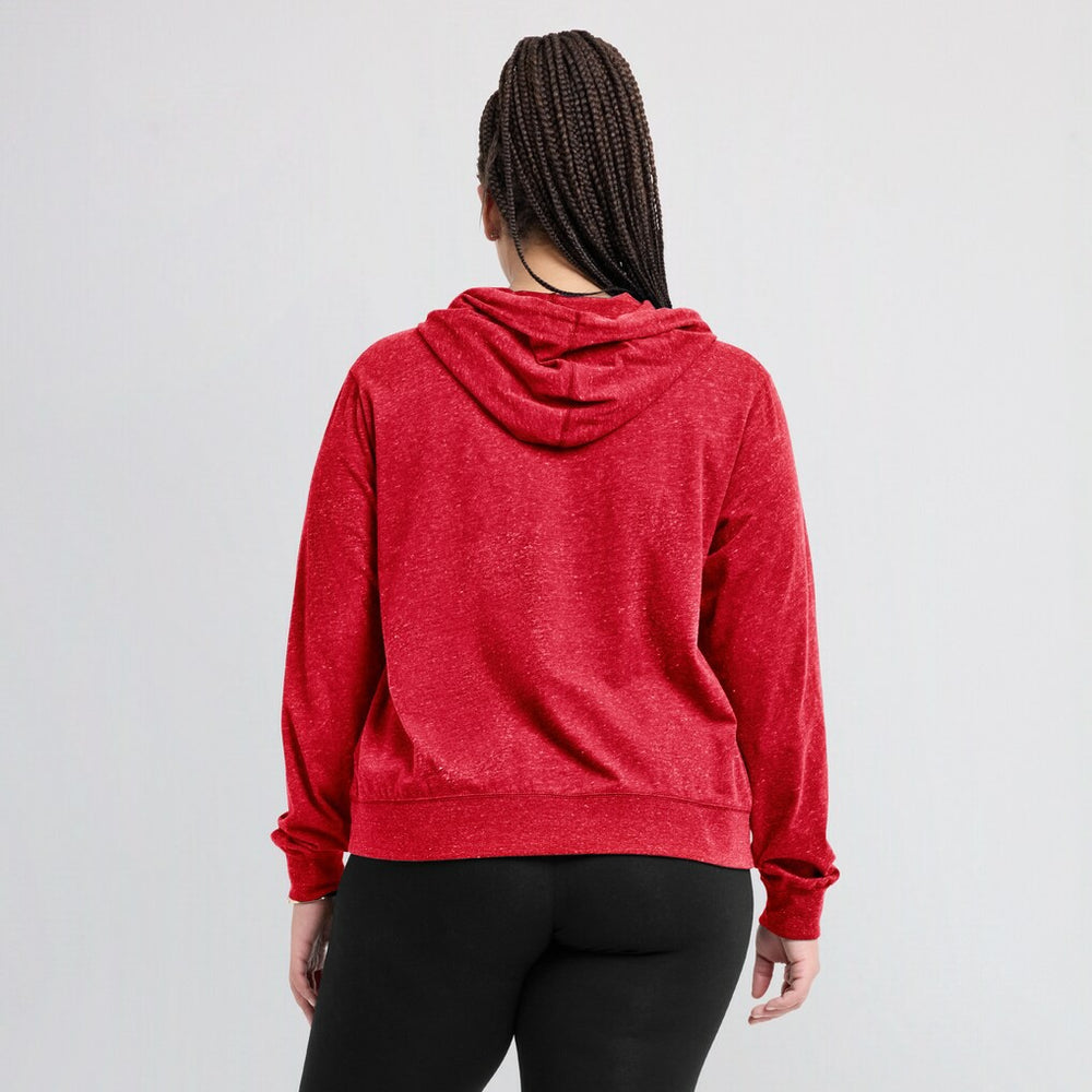 Atlanta Falcons Women's Rewind Gym Vintage Lightweight Pullover Hoodie - Red - Nike