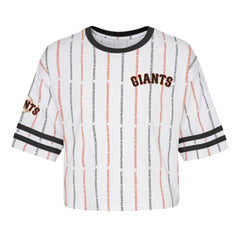 San Francisco Giants Girls Youth Ball Striped T-Shirt for sale