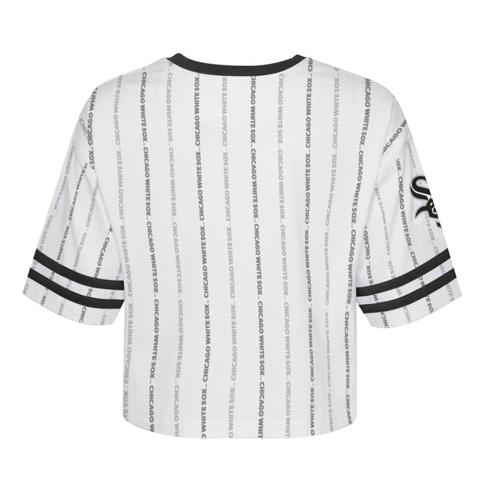 Chicago White Sox Girls Youth Ball Striped T-Shirt Discount