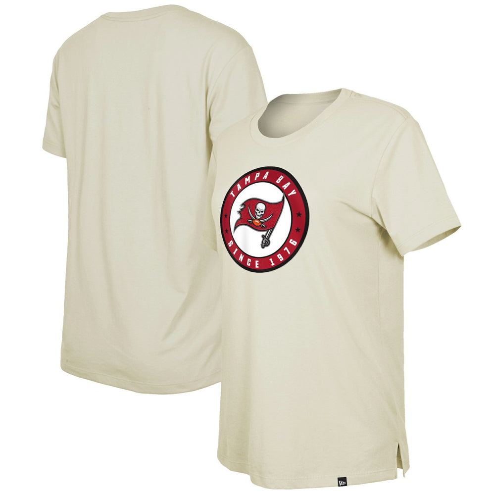 Tampa Bay Buccaneers New Era Women's 2023 NFL Draft T-Shirt - Cream - NFL