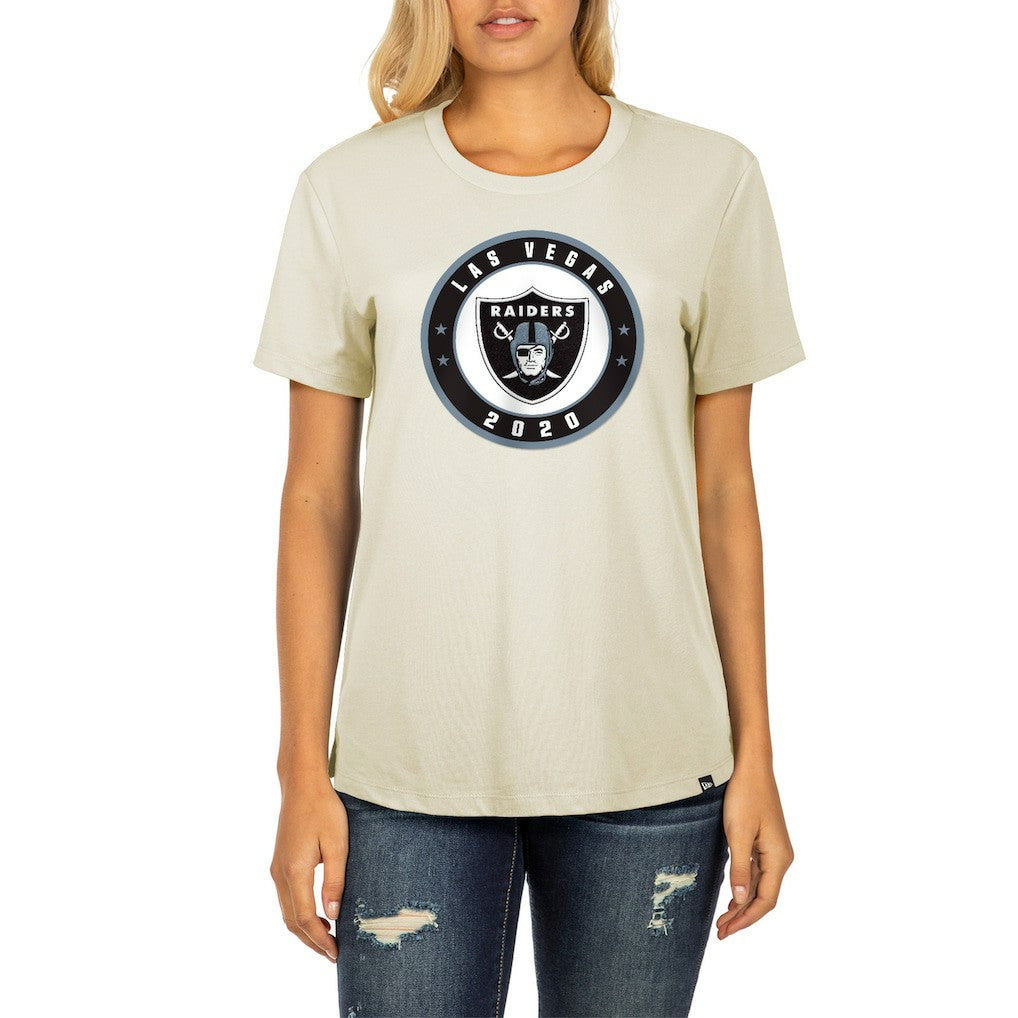 Las Vegas Raiders New Era Women's 2023 NFL Draft T-Shirt - Cream - NFL